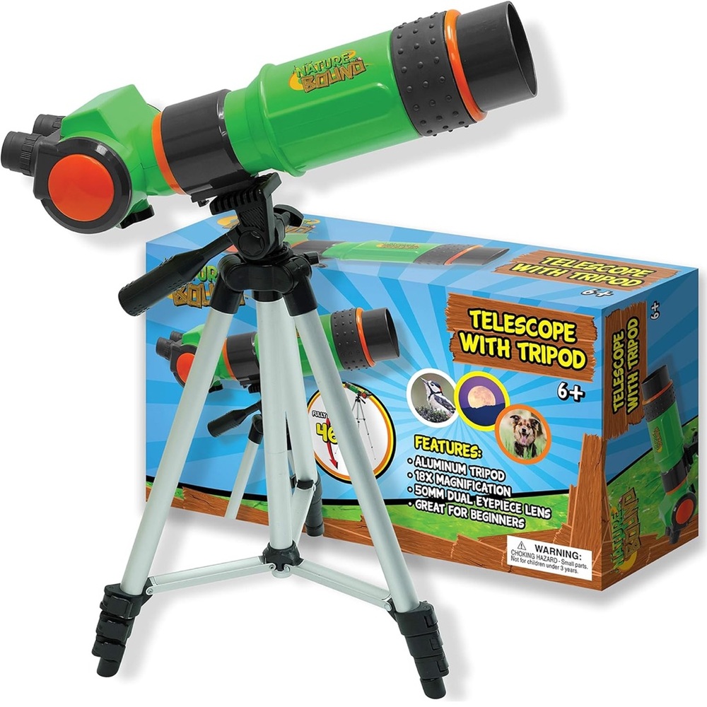 NWT NATURE BOUND TELESCOPE FOR KIDS &  16X Magnification/Adustable Tripod